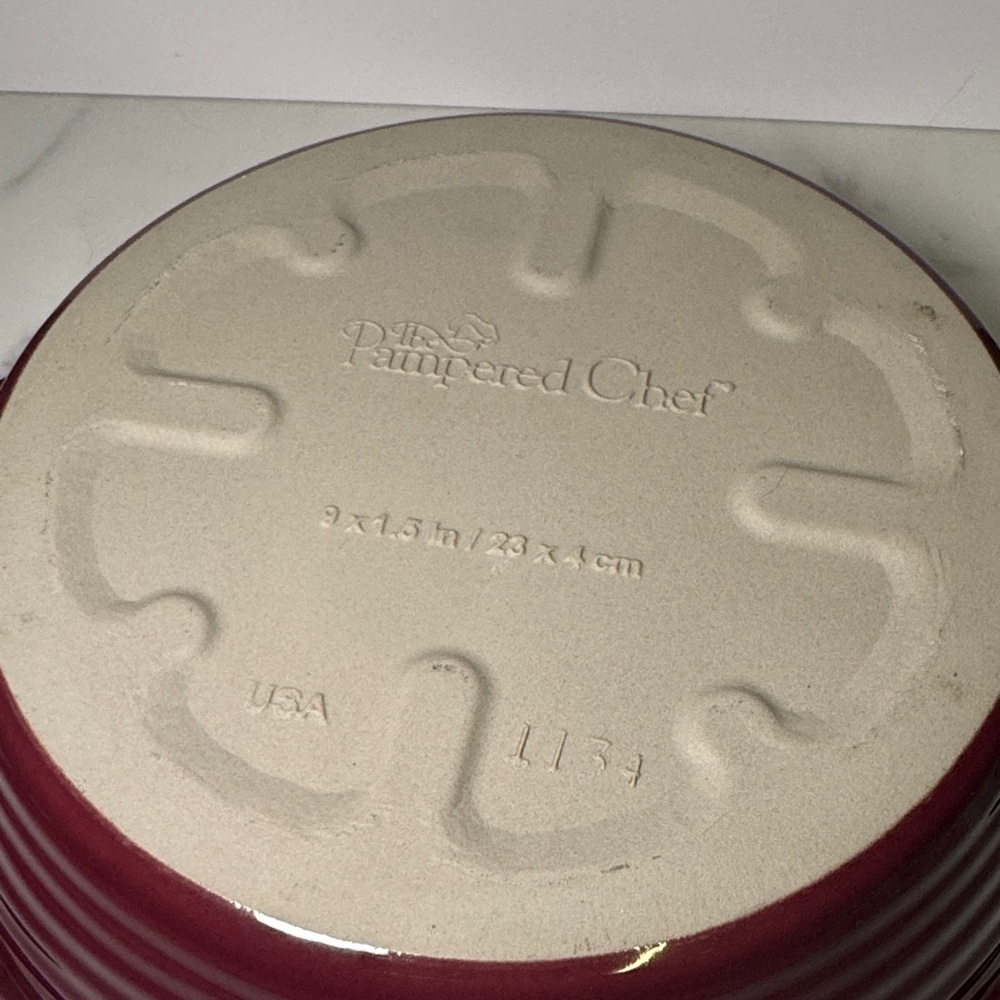 Pampered Chef Cranberry Pie Dish - Picture 4 of 4